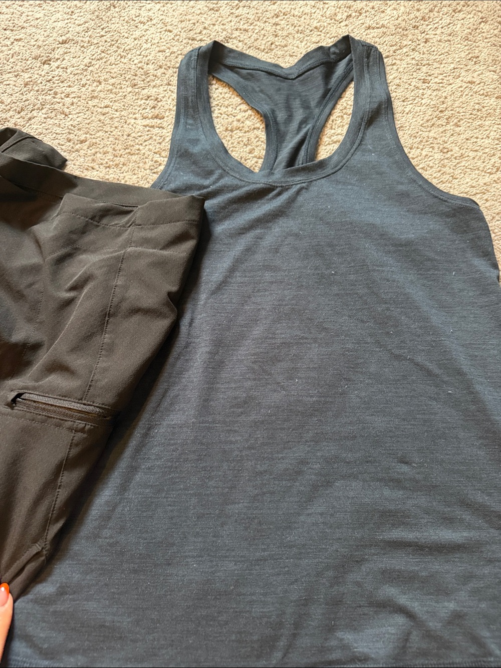 Vuori Women's Dark Navy Racerback Tank Top - Picture 3 of 4